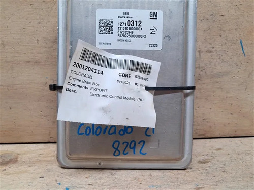 Computadora Motor Ecm Pcm Chevrolet Colorado 2021 2.5l 8292, foto 1
